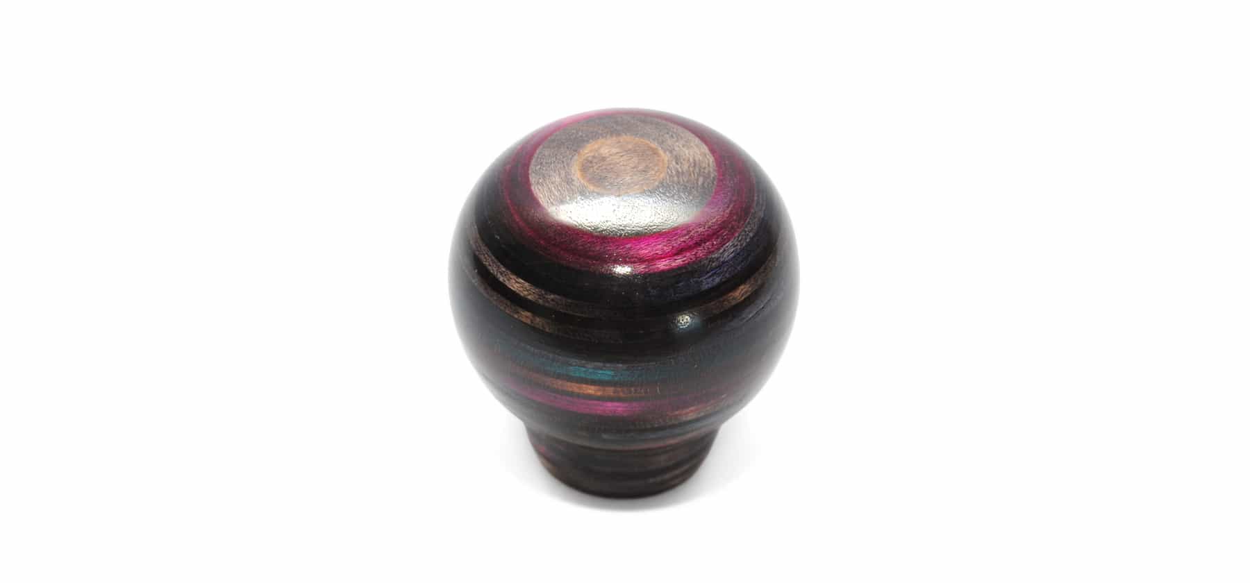 Teardrop shift knob with black oil