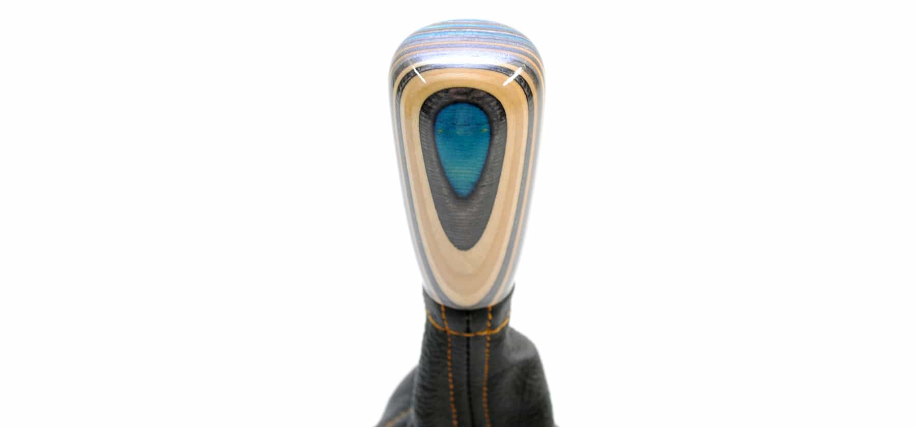 teardrop blue shift knobs with vertical layers