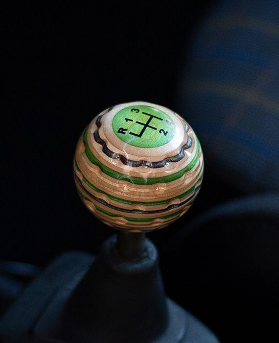 golf ball shift knob green