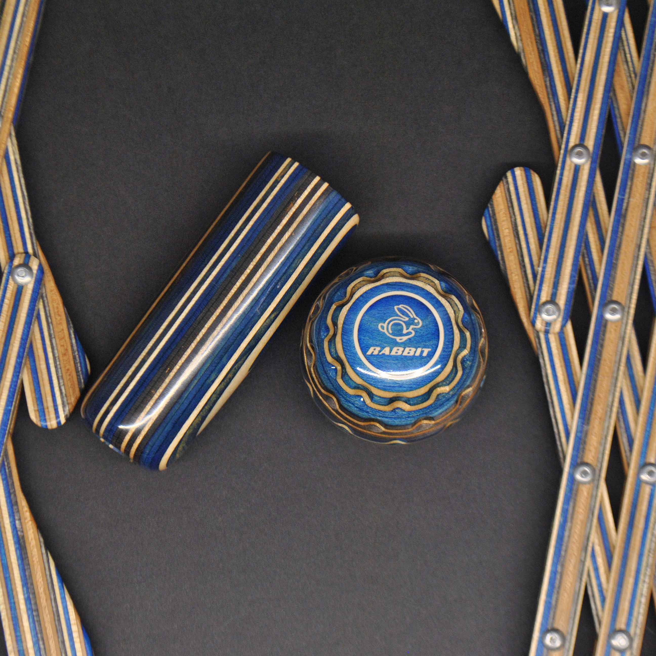 Blue VW Rabbit set - CDIY | Recycled skateboards