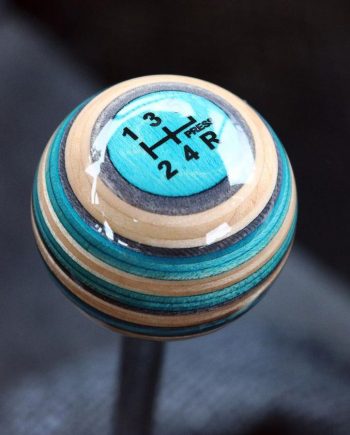 planet shift knob out of recycled skateboards
