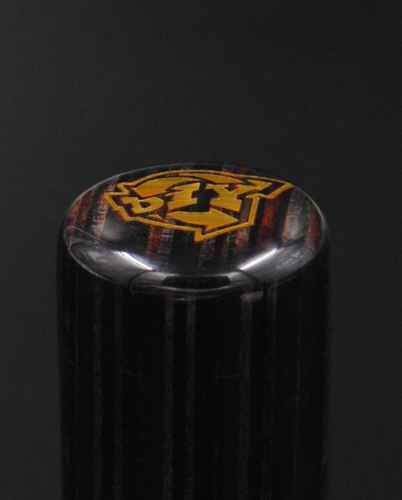cdiy stick shift knob with golden logo inlay